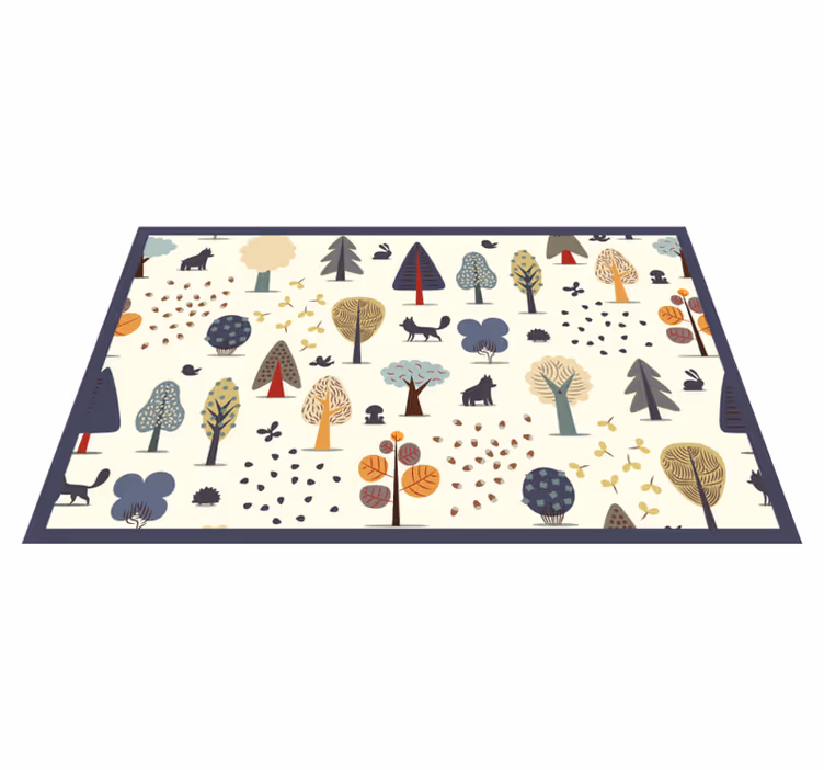 Dywan winylowy dla dziecka inspirowane nordycką naturą - TenStickers