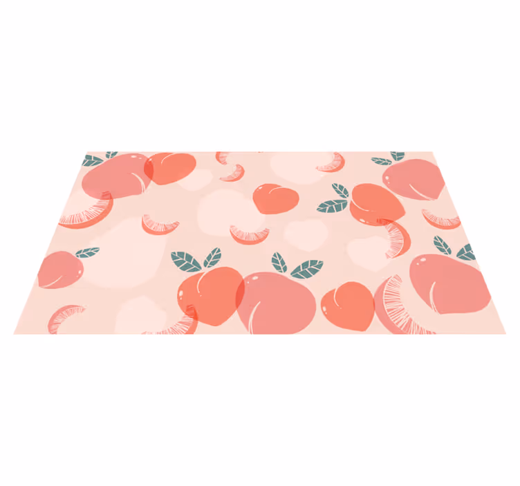Dywan winylowy w kwiaty i rośliny owocowe wzory - TenStickers