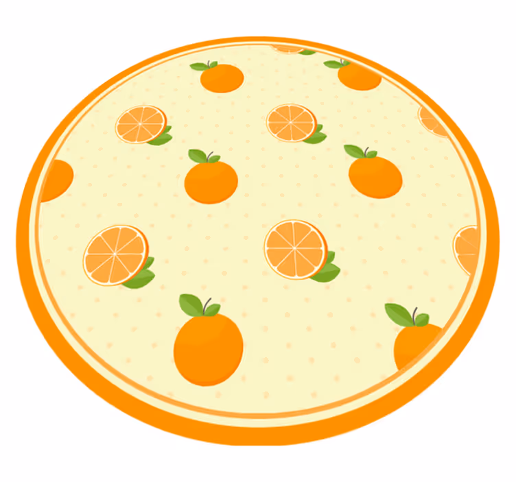 Dywan winylowy do kuchni ilustracja owoców cytrusowych - TenStickers