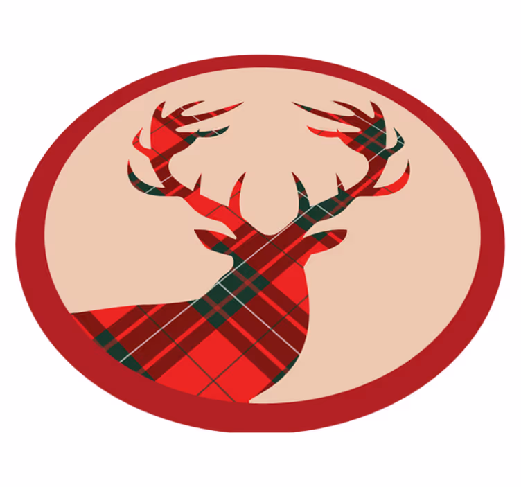 Dywan winylowy boże narodzenie z eleganckim jeleniem - TenStickers