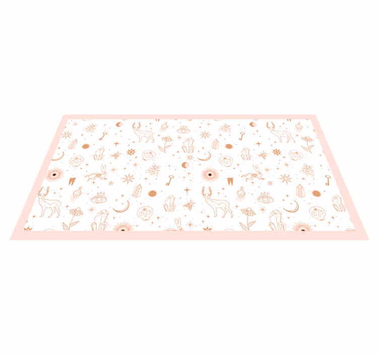 Dywan winylowy dziecięcy niebiański minimalistyczny design - TenStickers