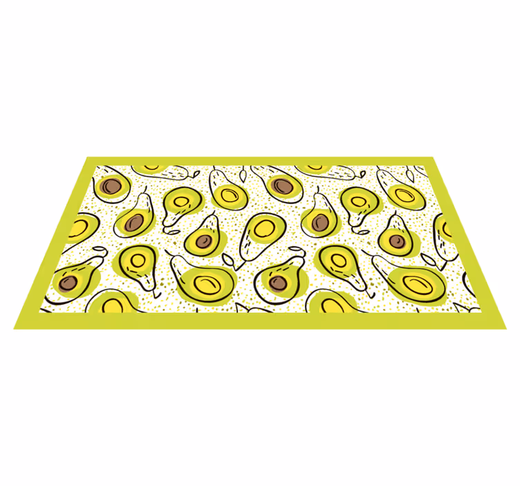 Dywan winylowy do kuchni rozkosz z awokado - TenStickers