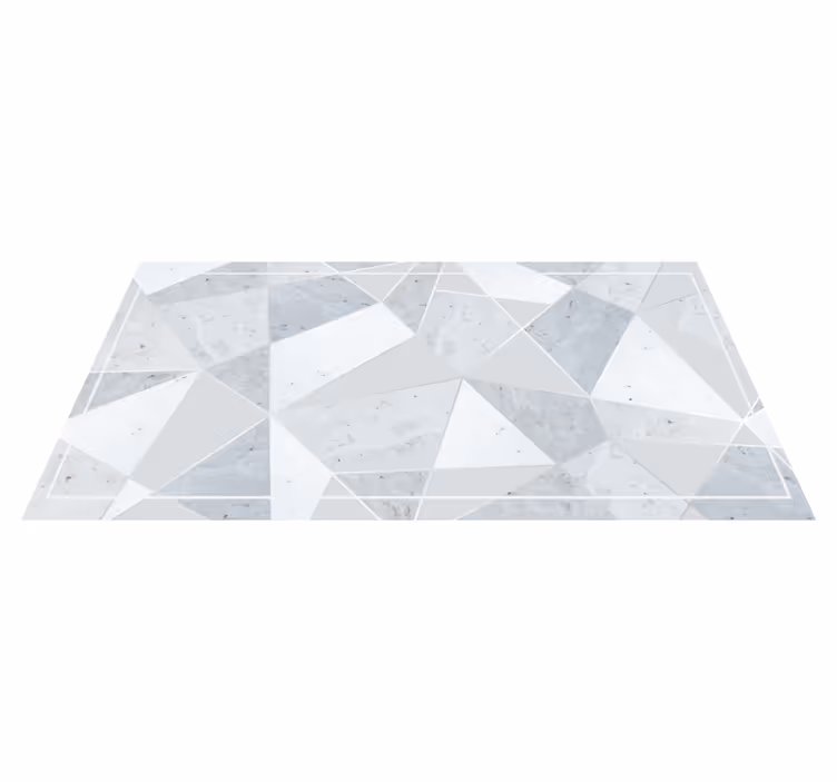 Dywan winylowy marmurowy geometryczny szary wzór - TenStickers