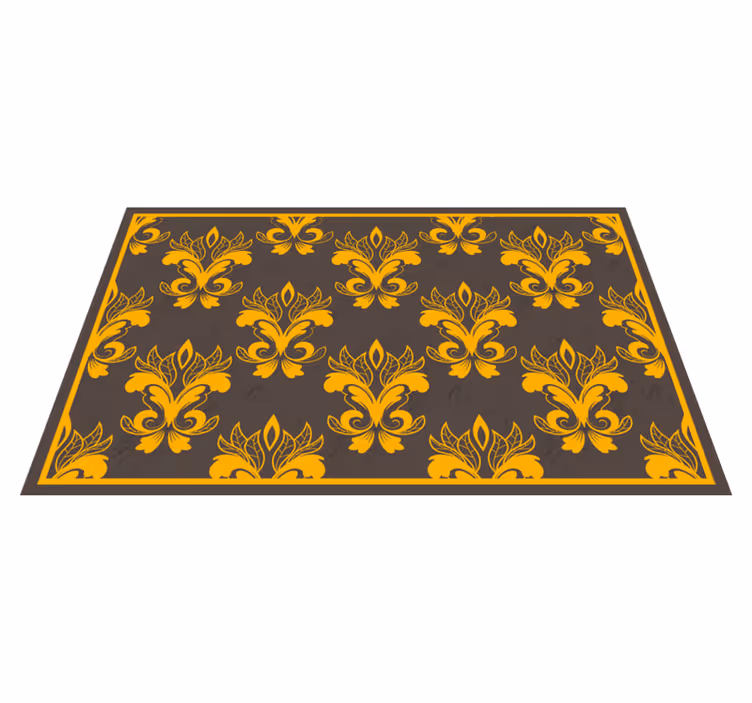 Dywan winylowy retro wdzięczny układ botaniczny - TenStickers
