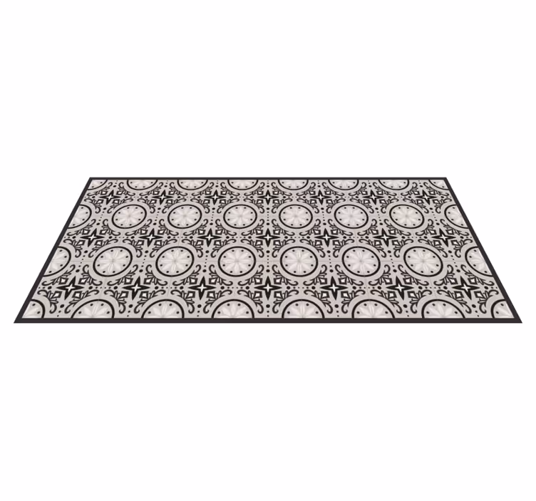 Dywan winylowy do salonu geometryczny, ozdobny wzór - TenStickers