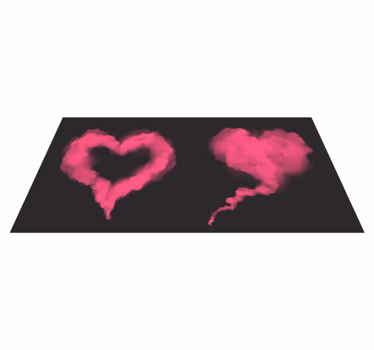 Dywan winylowy dla nastolatków heart of smoke - TenStickers
