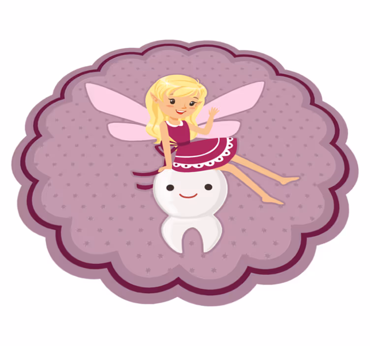 Dywan winylowy dla dziecka wróżka i ząbek - TenStickers