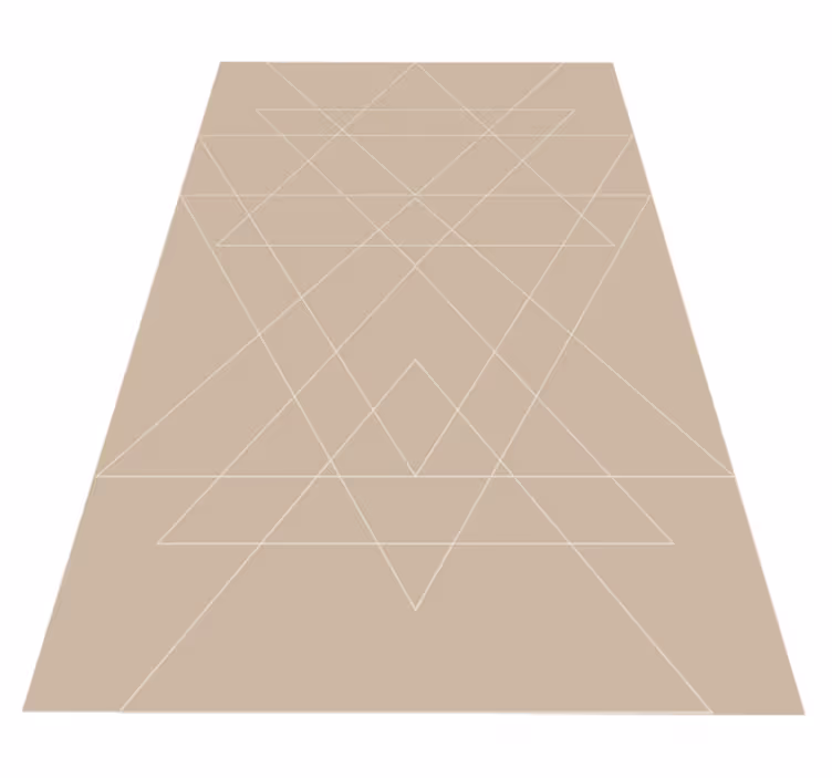 Nowoczesny dywan winylowy mata z geometrycznym wzorem - TenStickers