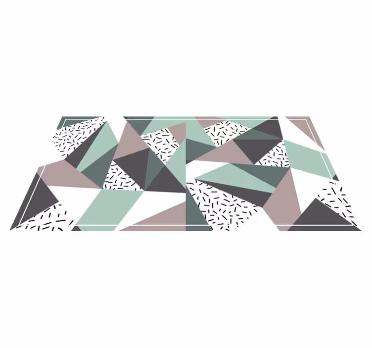 Geometryczne dywany z nordyckimi trójkątami - TenStickers