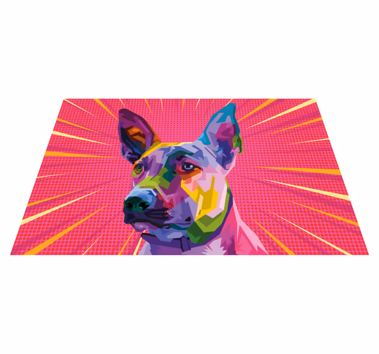 Dywan winylowy zwierzęta żywa grafika przedstawiająca psy - TenStickers