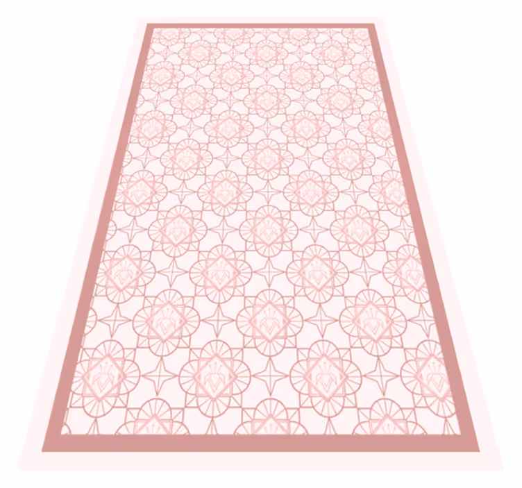 Dywan winylowy dziecięcy geometria kwiatowa - TenStickers
