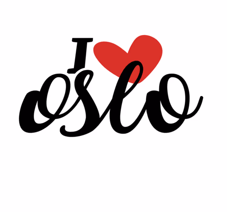 Dywan winylowy napisy szczera miłość oslo - TenStickers