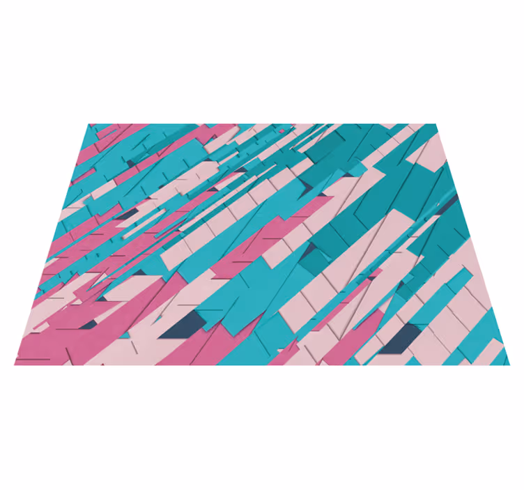 Dywan winylowy wzór geometryczny wzór kątowy abstrakcyjny - TenStickers