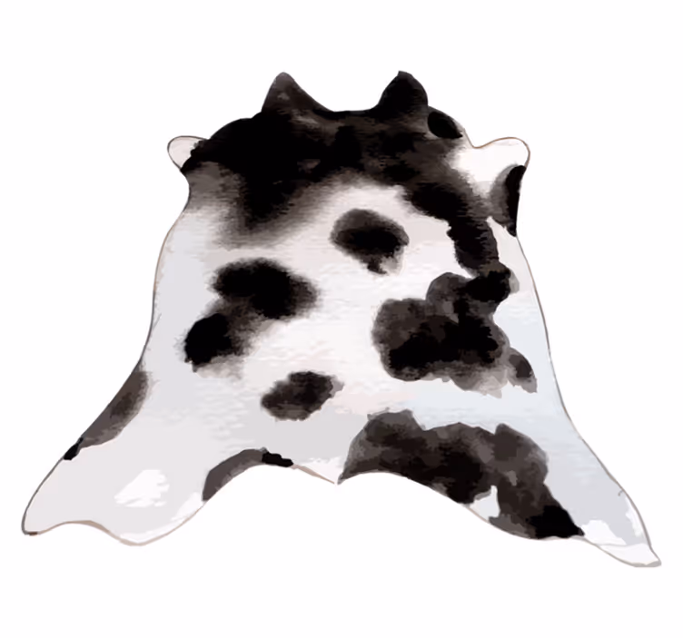Dywan winylowy ze zwierzęcym nadrukiem w stylu western cow - TenStickers