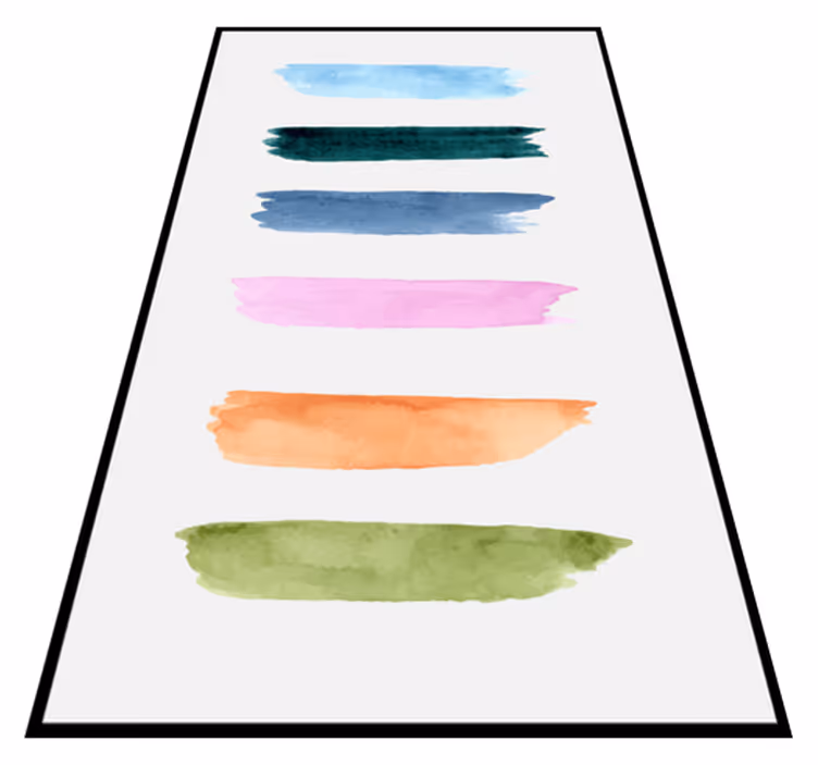 Minimalistyczny dywan winylowy paski akwarelowe - TenStickers