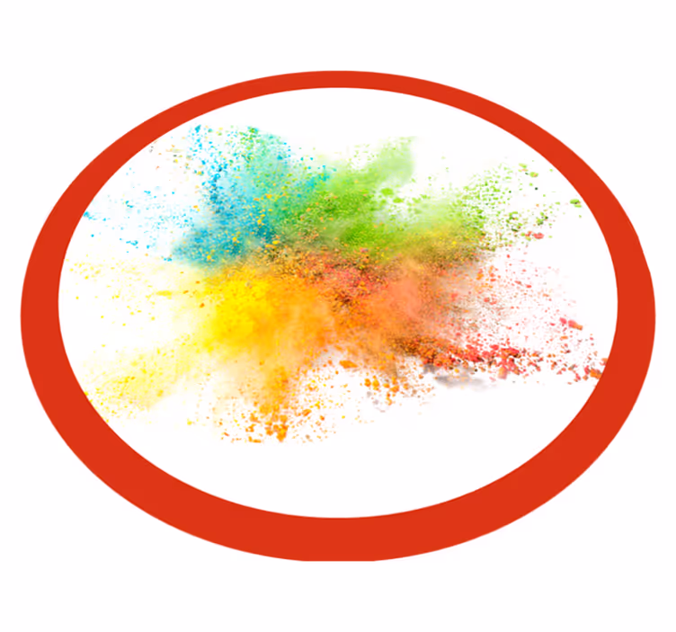 Dywan winylowy do salonu kolorowy efekt eksplozji - TenStickers