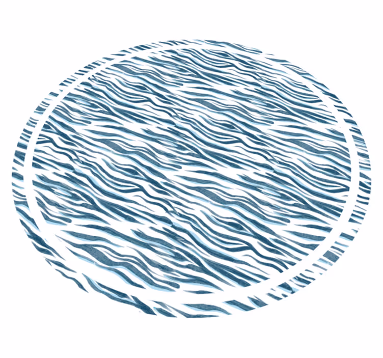 Dywan winylowy do biura Niebieskie fale - TenStickers
