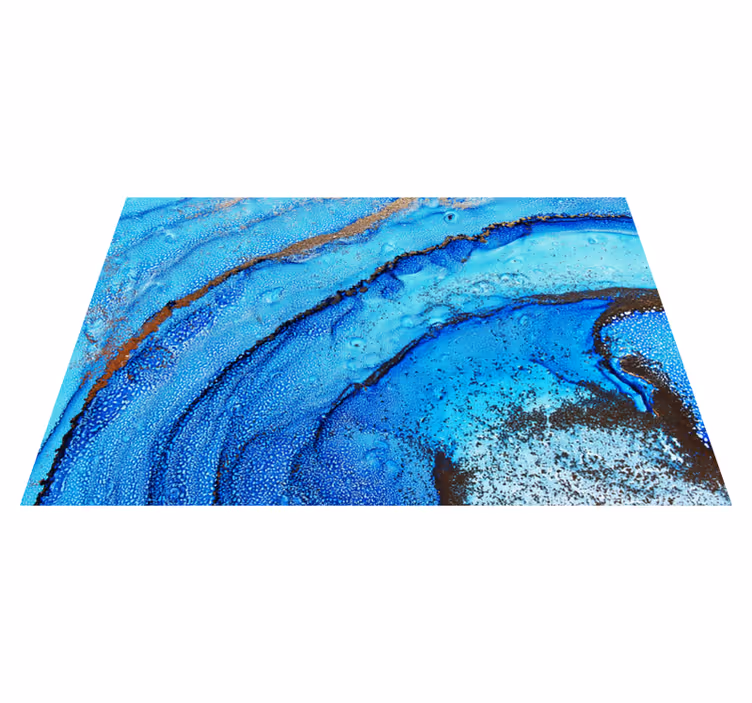 Dywan winylowy marmurowy motyw fali oceanicznej - TenStickers