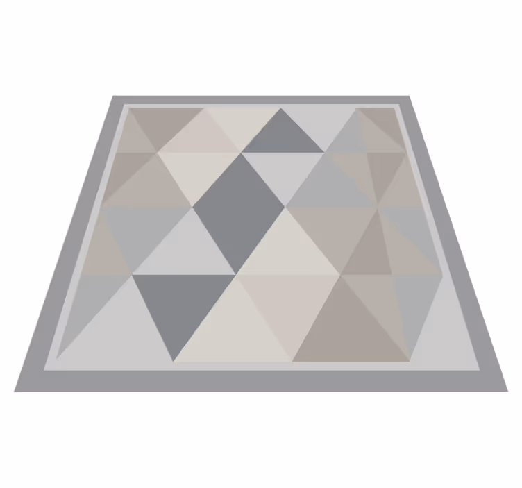 Dywan winylowy do jadalni pantone triangles nordic - TenStickers