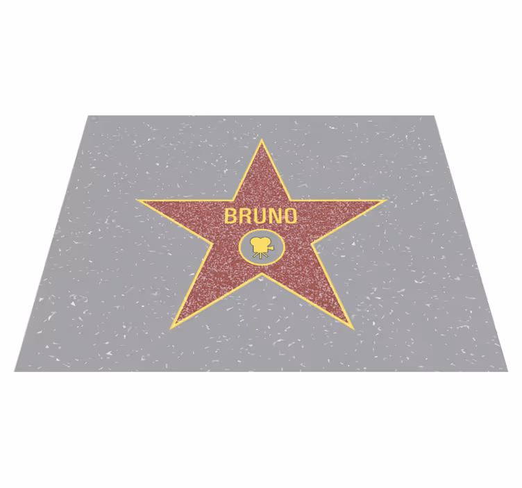 Dywan winylowy z imieniem rozpoznawanie gwiazd - TenStickers