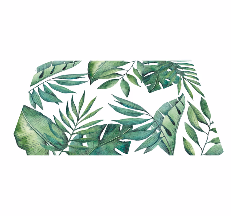 Dywan winylowy natura bujny motyw liści - TenStickers
