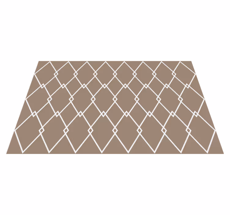 Geometryczny dywan winylowy do kuchni  - TenStickers