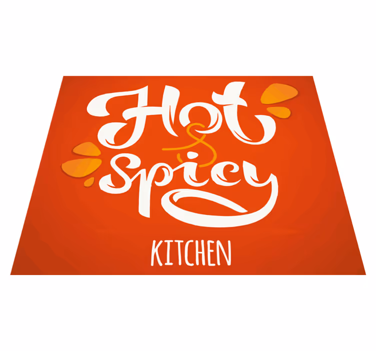 Dywan winylowy do kuchni ostre, pikantne oświadczenie - TenStickers