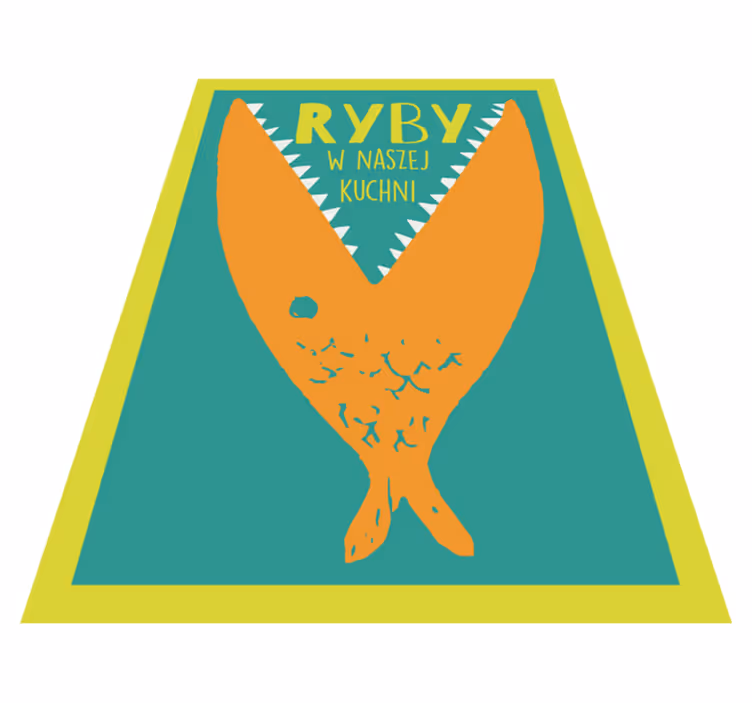 Dywan winylowy do kuchni motyw kuchni rybnej - TenStickers