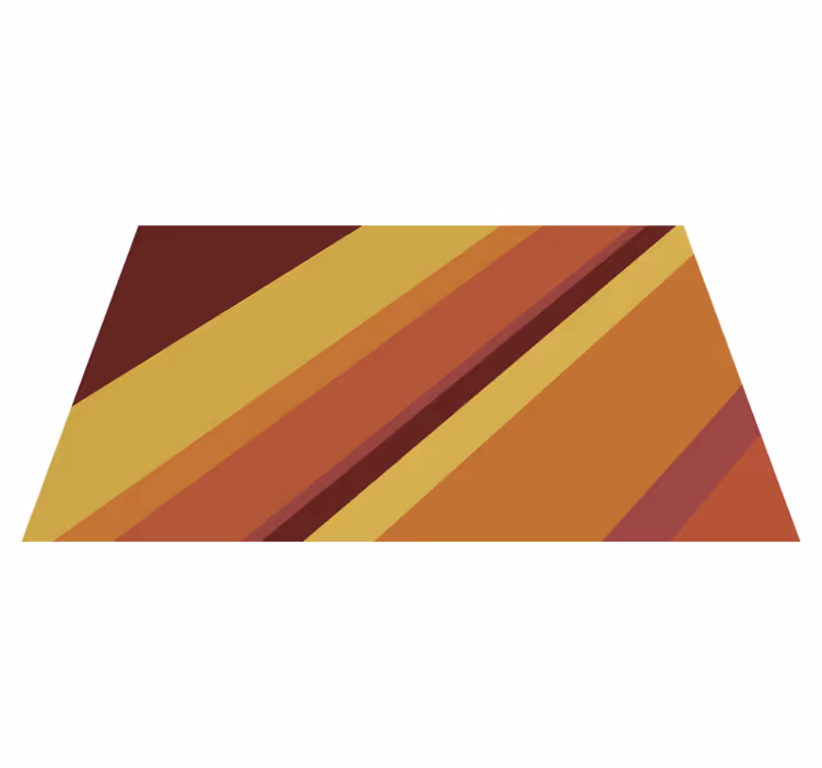 Dywan winylowy retro ciepłe paski vintage - TenStickers