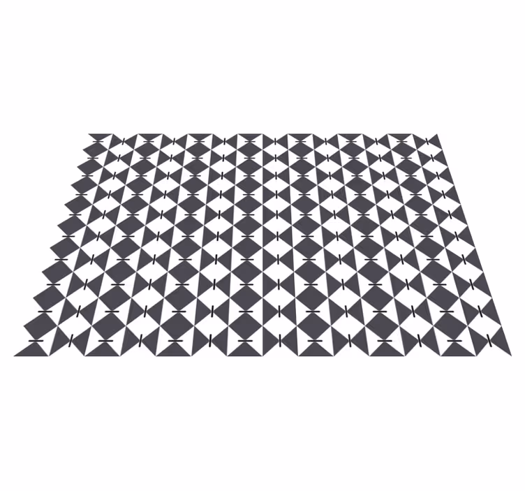 Dywan winylowy wzór geometryczny nowoczesny motyw diamentowy - TenStickers