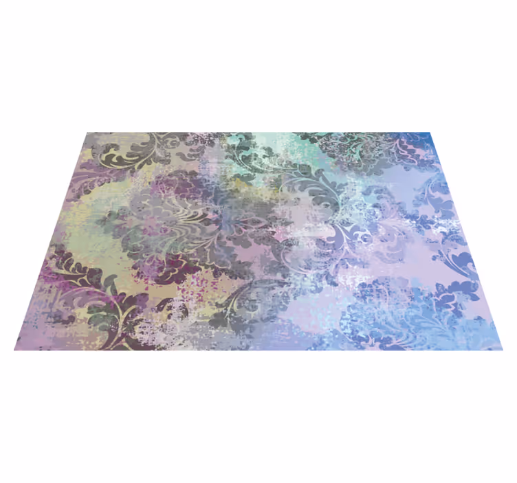 Dywan winylowy w kwiaty i rośliny boho design artystyczny - TenStickers