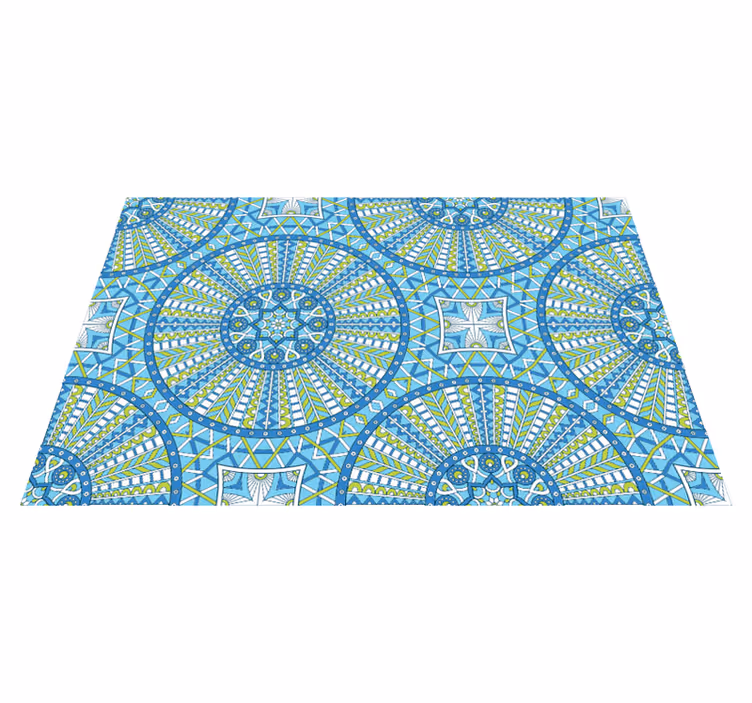 Dywan winylowy z mandalą stylowe geometryczne wzory - TenStickers