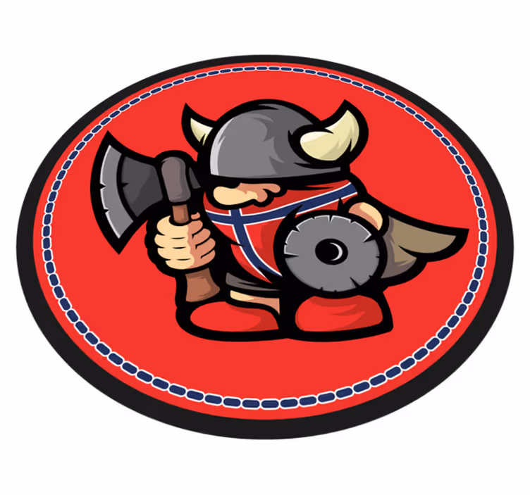Dywan winylwy etniczny z flagą norwegii wiki - TenStickers
