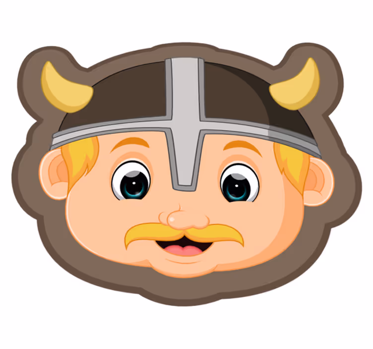 Dywan winylowy dla dziecka blond postać wikinga - TenStickers