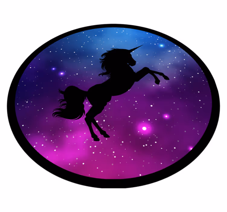 Dywan winylowy dla dzieci space unicorn majestic - TenStickers