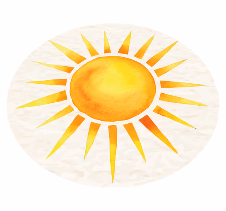 Dywan winylowy natura słoneczny wybuch - TenStickers