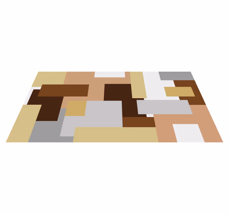 Nowoczesny dywan winylowy abstrakcyjne motywy geometryczne - TenStickers