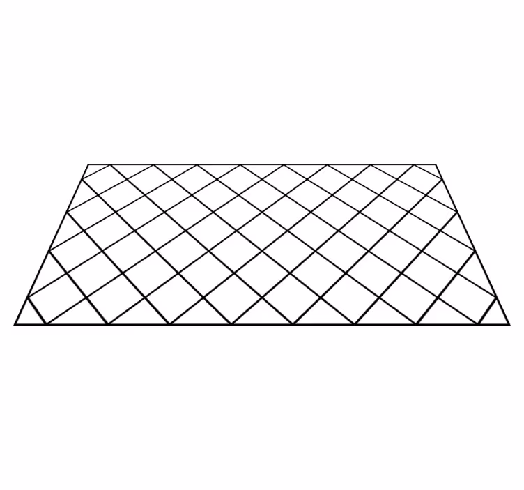 Dywan winylowy wzór geometryczny eleganckie czarne wzory - TenStickers