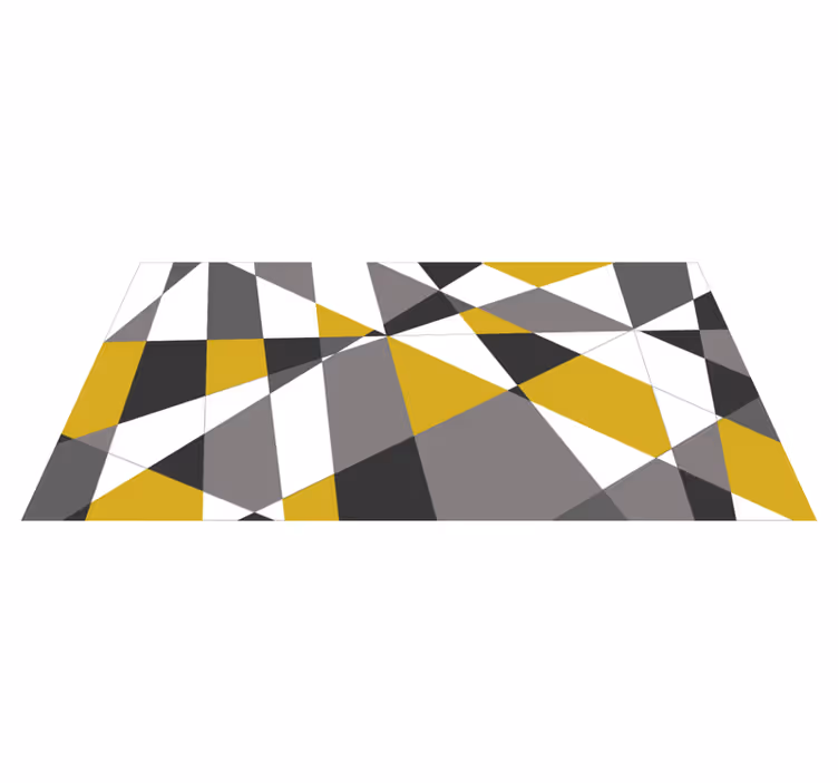 Dywan winylowy wzór geometryczny wyraziste trójkątne wzory - TenStickers