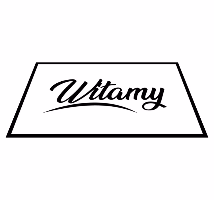Dywan winylowy napisy witamy znak powitalny - TenStickers