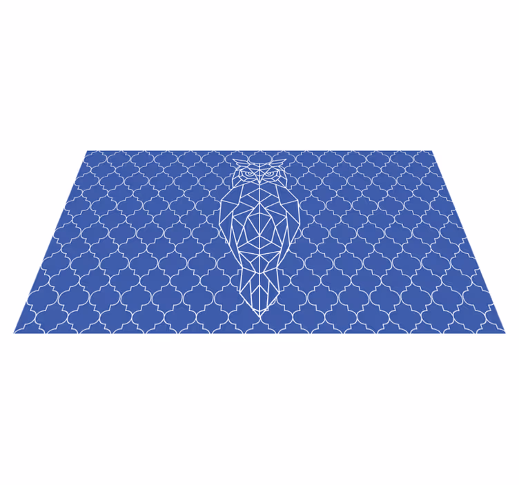 Dywan winylowy zwierzęta geometryczny wzór sowy - TenStickers