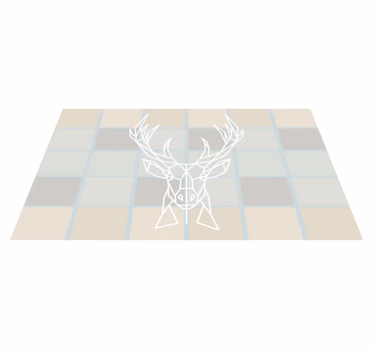 Dywan winylowy nordic z motywem jelenia - TenStickers