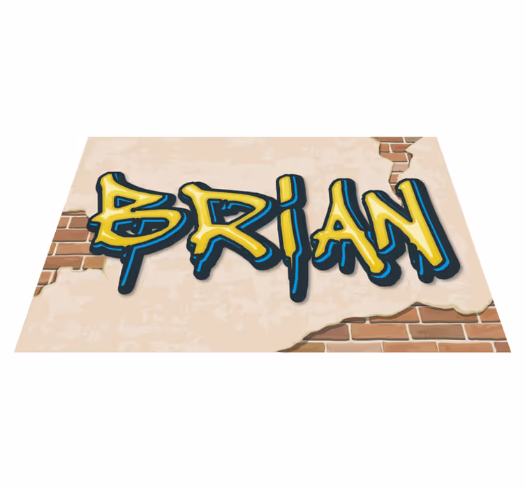 Dywan winylowy dla nastolatków nazwa stylu graffiti - TenStickers