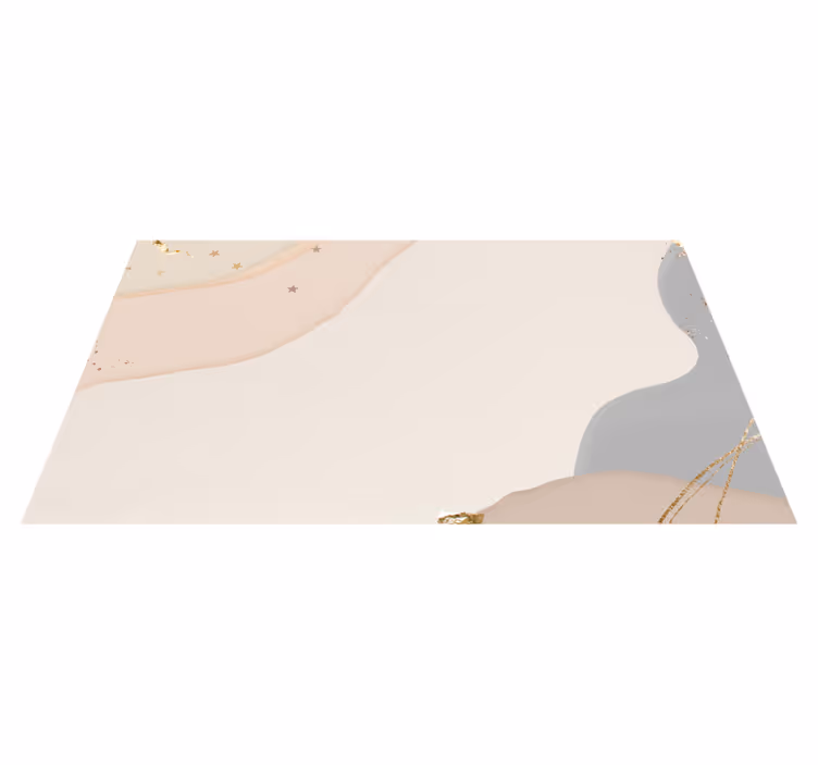 Minimalistyczny dywan winylowy abstrakcyjne miękkie fale - TenStickers