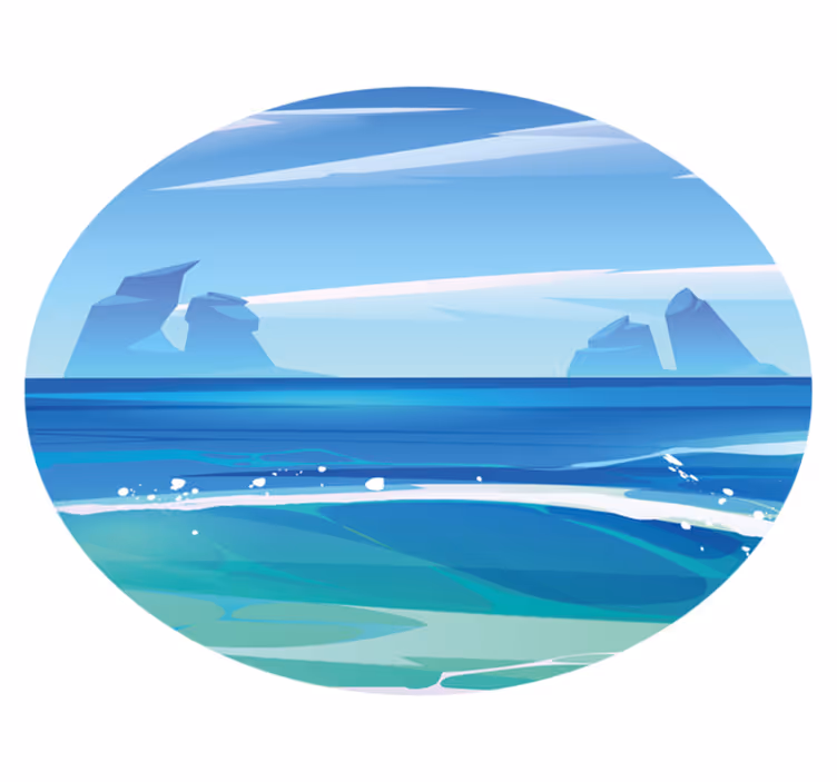 Dywan winylowy natura nadmorski spokój - TenStickers