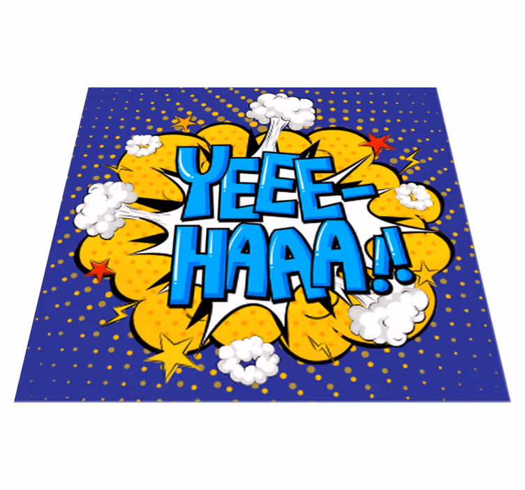 Dywan winylowy dla nastolatków komiczny wybuch akcji - TenStickers
