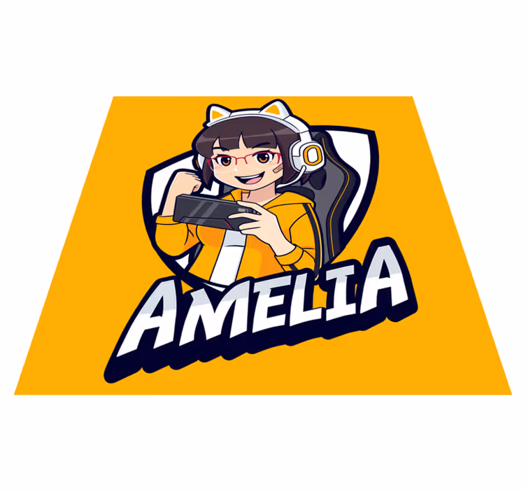 Dywan winylowy dla nastolatków z portretem gamingowym - TenStickers
