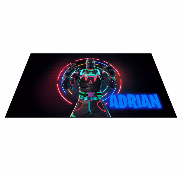 Dywan winylowy z imieniem wyświetlacz znaków neonowych - TenStickers