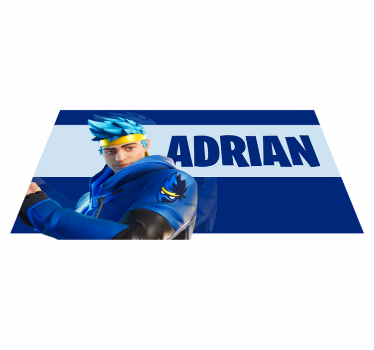 Dywan winylowy z imieniem personalizacja postaci w grach - TenStickers
