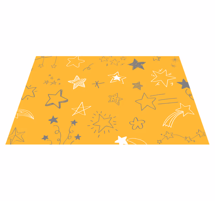 Dywan winylowy w gwiazdki wzory gwiaździstej nocy - TenStickers